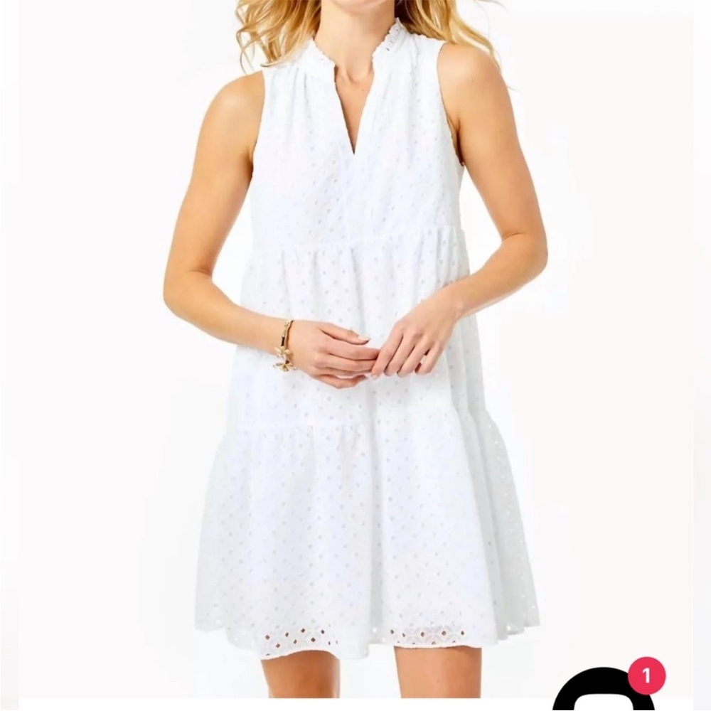 Lilly Pulitzer White Eyelet Mini Dress